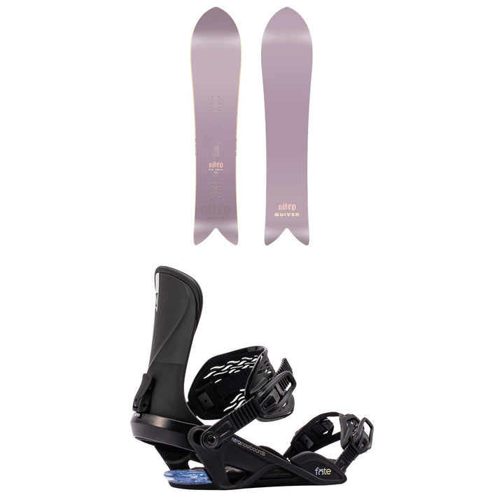 Nitro FinTwin Snowboard + Fate Snowboard Bindings - Women's 2027