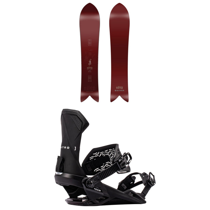 Nitro FinTwin Snowboard + Team Snowboard Bindings 2027