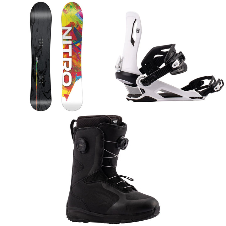 Nitro Alternator FX Snowboard + Talent Snowboard Bindings + Scala Boa Snowboard Boots - Women's 2027