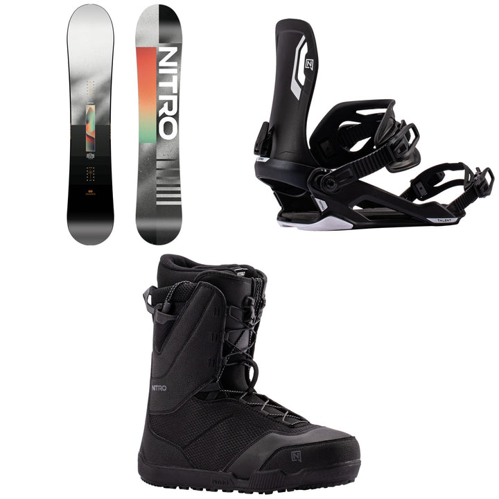Nitro Phase Snowboard + Talent Snowboard Bindings + Tangent TLS Snowboard Boots 2027