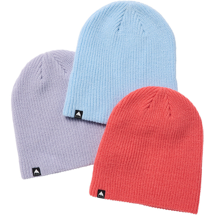 Burton DND Beanie - 3 Pack - Kids' Peach Echo/Dusty Blue/Moondust Purple
