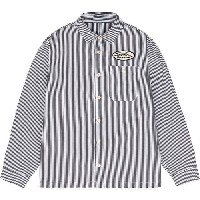 Armada Gas Up Shirt - Unisex Hickory Stripe