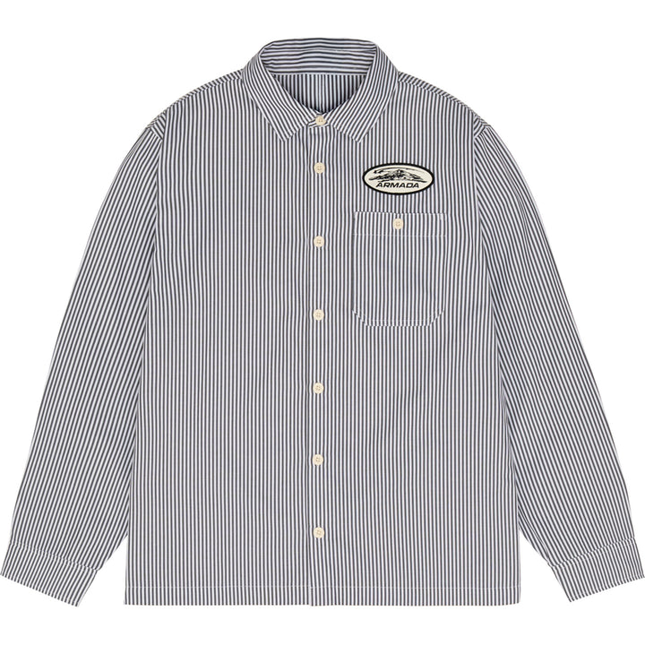 Armada Gas Up Shirt - Unisex Hickory Stripe