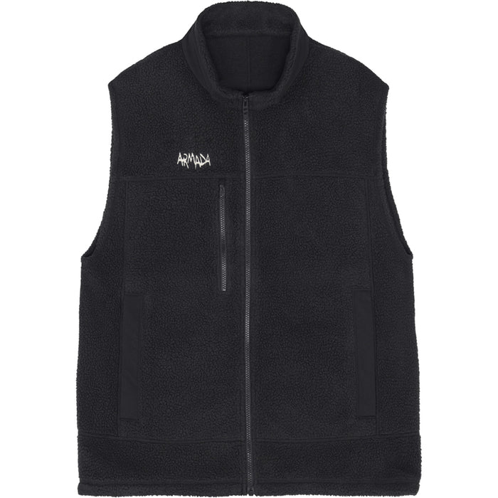 Armada Klatch Fleece Vest - Unisex Black