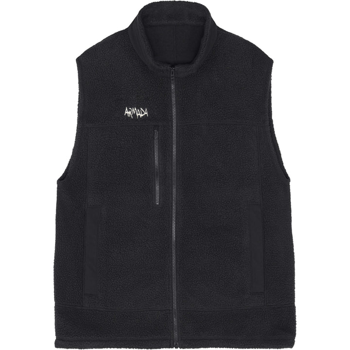 Armada Klatch Fleece Vest - Unisex Black