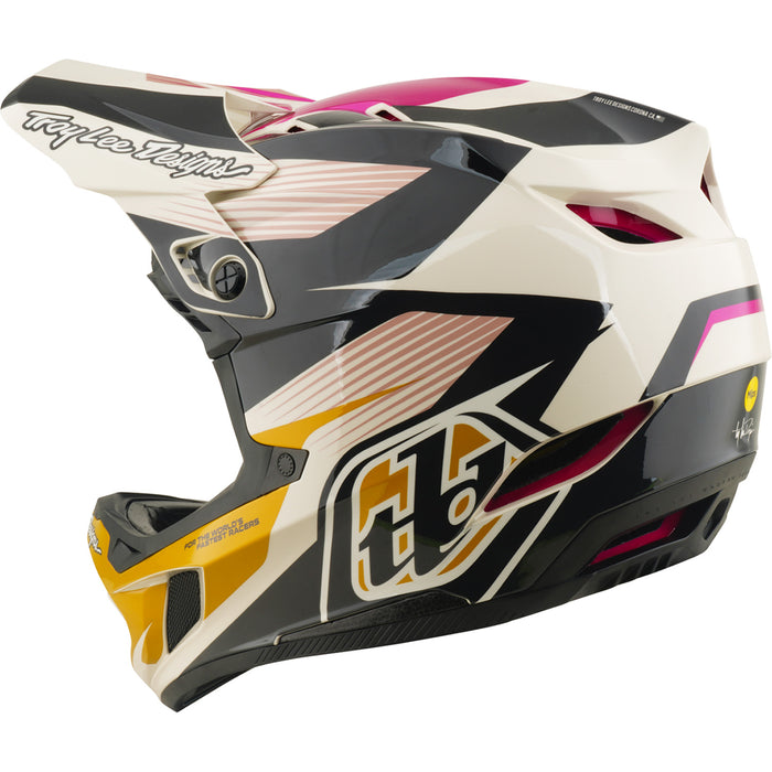 Troy Lee Designs D4 Polyacrylite MIPS Bike Helmet Turbo Acid/Fuchsia