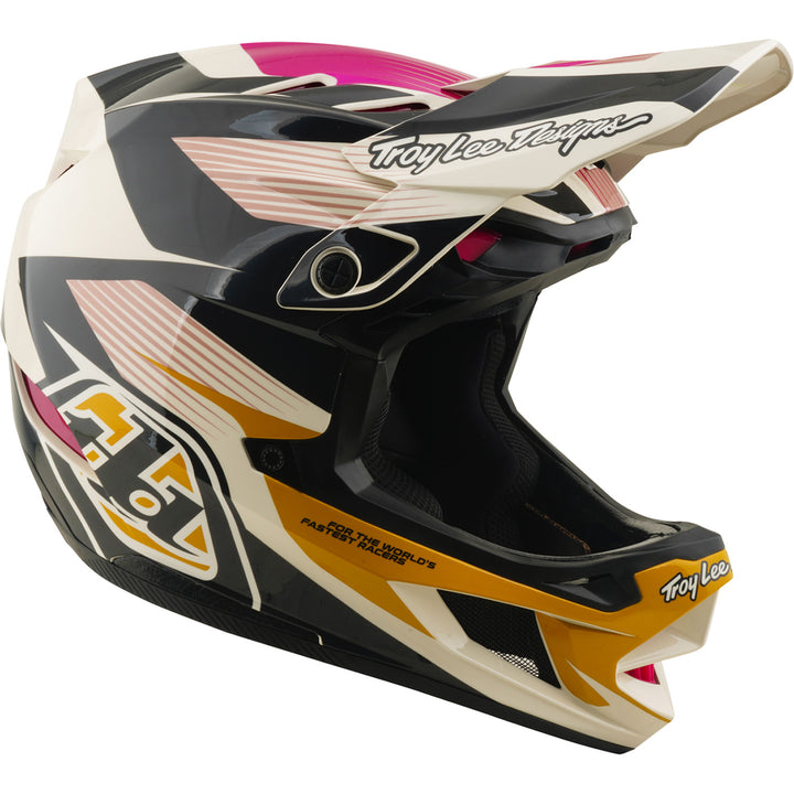 Troy Lee Designs D4 Polyacrylite MIPS Bike Helmet Turbo Acid/Fuchsia