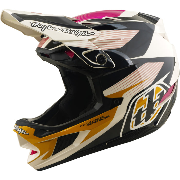 Troy Lee Designs D4 Polyacrylite MIPS Bike Helmet Turbo Acid/Fuchsia