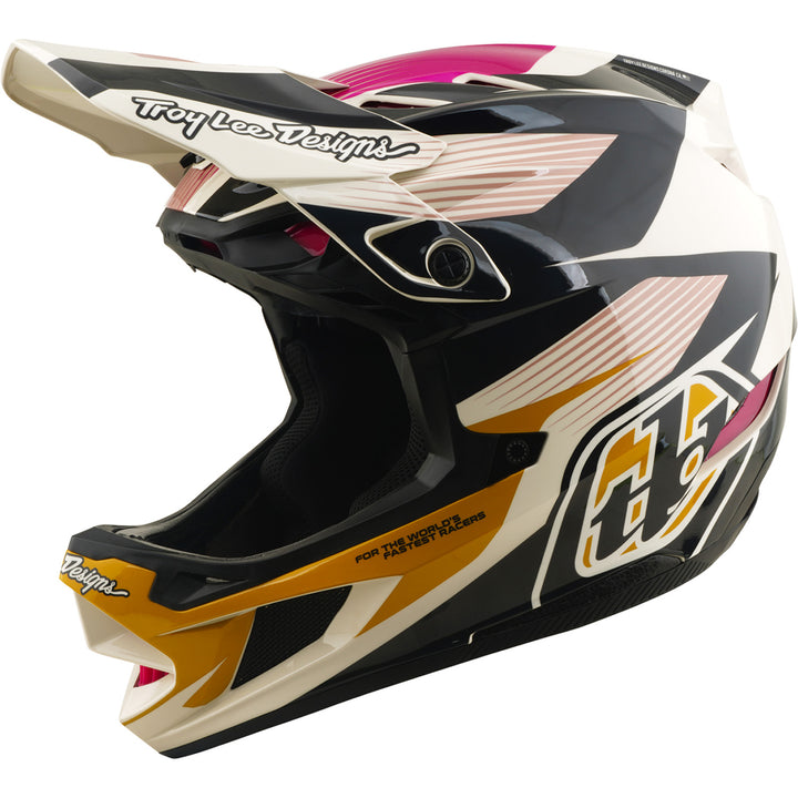 Troy Lee Designs D4 Polyacrylite MIPS Bike Helmet Turbo Acid/Fuchsia
