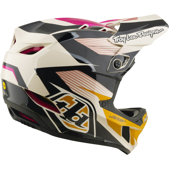 Troy Lee Designs D4 Polyacrylite MIPS Bike Helmet Turbo Acid/Fuchsia