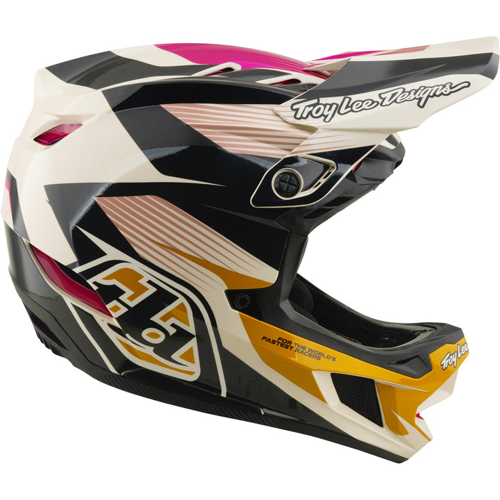 Troy Lee Designs D4 Polyacrylite MIPS Bike Helmet Turbo Acid/Fuchsia