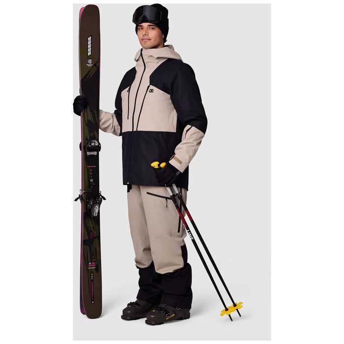 Outdoor Research Powderverse Jacket - Men's Pro Khaki/Black