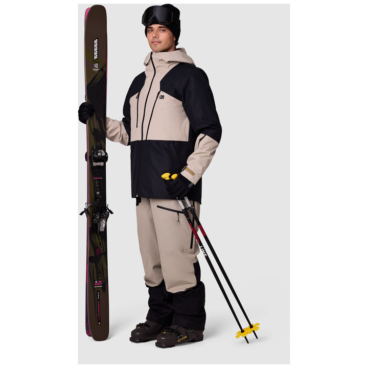 Outdoor Research Powderverse Jacket - Men's Pro Khaki/Black