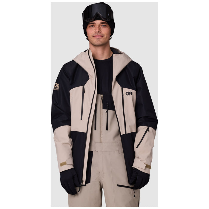 Outdoor Research Powderverse Jacket - Men's Pro Khaki/Black