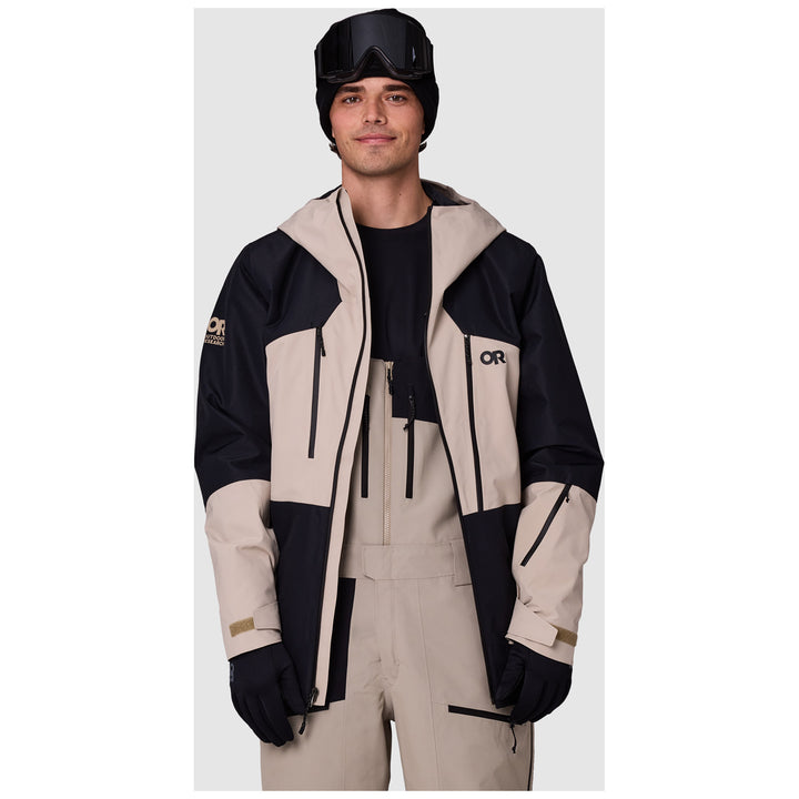 Outdoor Research Powderverse Jacket - Men's Pro Khaki/Black