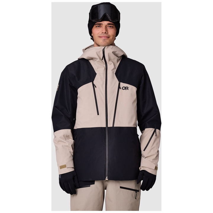 Outdoor Research Powderverse Jacket - Men's Pro Khaki/Black