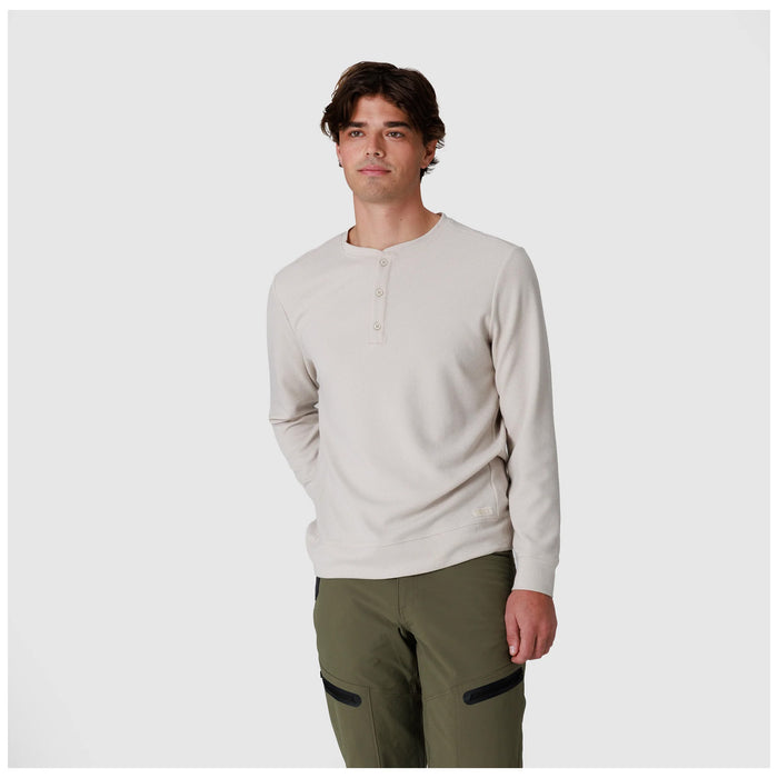 Outdoor Research Eclipse Waffle Long Sleeve Henley - Men's Oyster