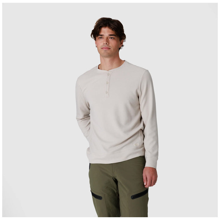 Outdoor Research Eclipse Waffle Long Sleeve Henley - Men's Oyster