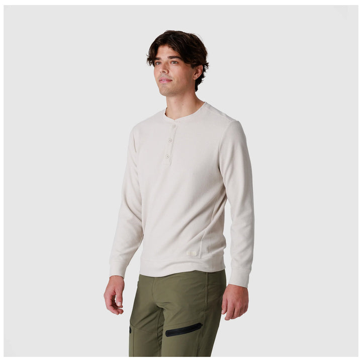 Outdoor Research Eclipse Waffle Long Sleeve Henley - Men's Oyster