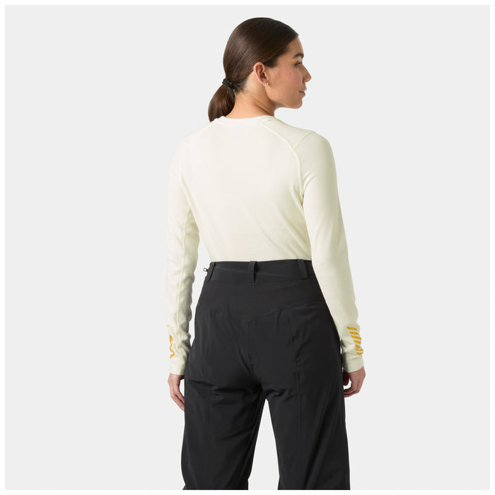 Helly Hansen Lifa Merino Midweight Graphic Crew Top - Women's Snow Monogram AOP