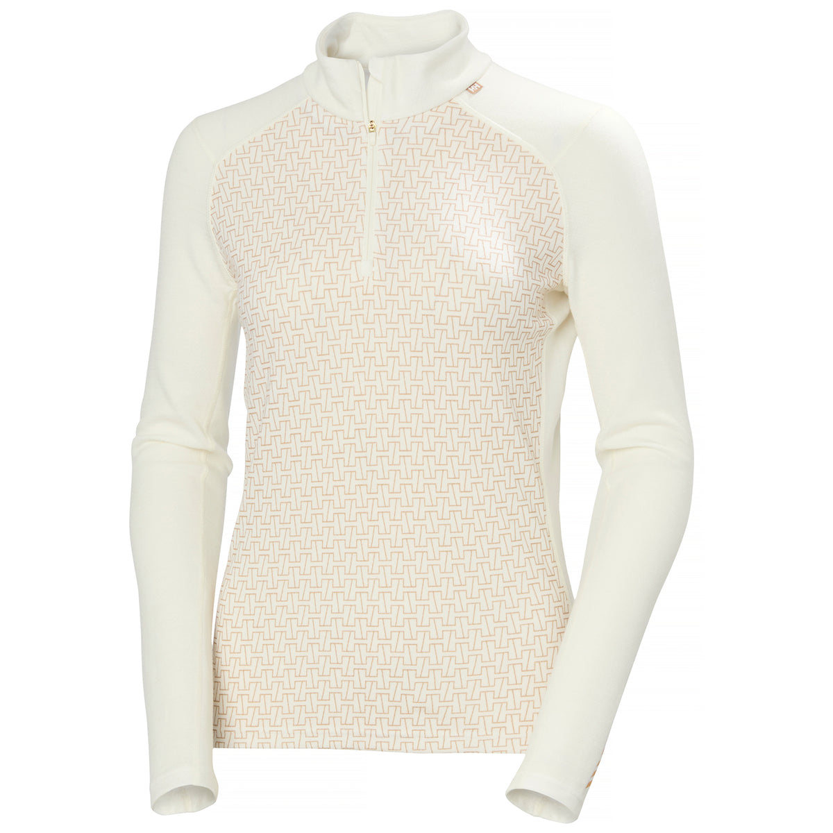 Helly Hansen Lifa Merino Midweight Graphic 1/2 Zip Top - Women's Snow Monogram AOP