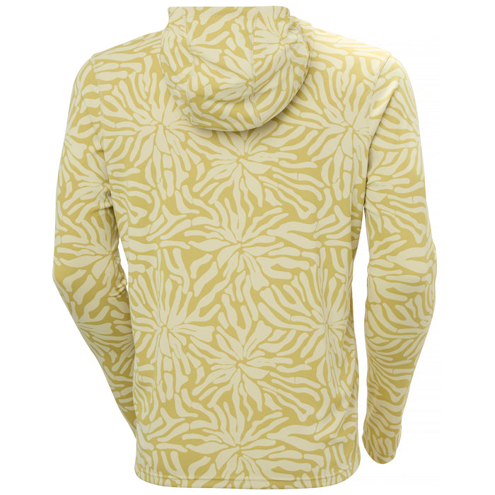 Helly Hansen Lifa Active Solen Hoodie - Men's Khaki Salt Stencil L AOP