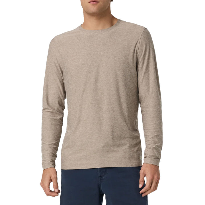 Vuori Long-Sleeve Strato Tech T-Shirt - Men's Acorn Heather