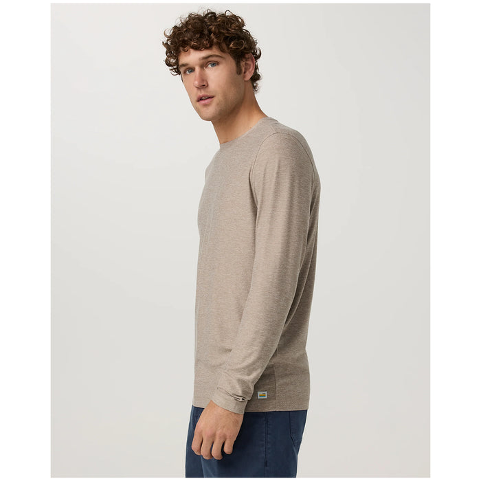 Vuori Long-Sleeve Strato Tech T-Shirt - Men's Acorn Heather