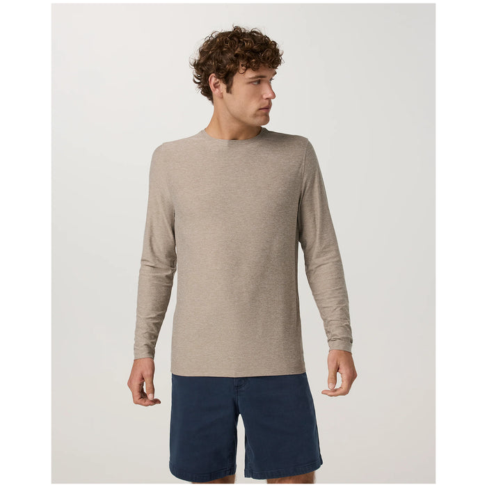 Vuori Long-Sleeve Strato Tech T-Shirt - Men's Acorn Heather