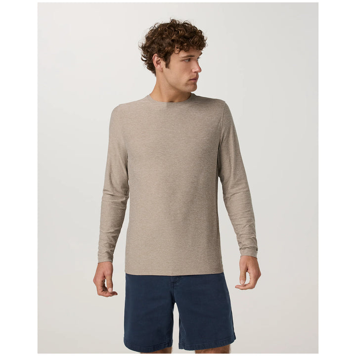 Vuori Long-Sleeve Strato Tech T-Shirt - Men's Acorn Heather