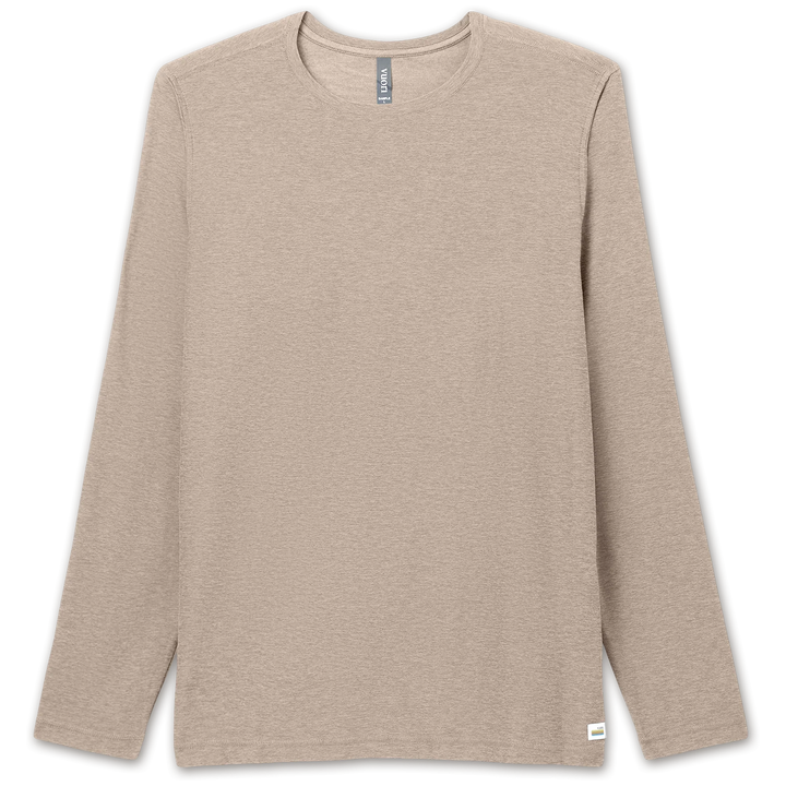 Vuori Long-Sleeve Strato Tech T-Shirt - Men's Acorn Heather