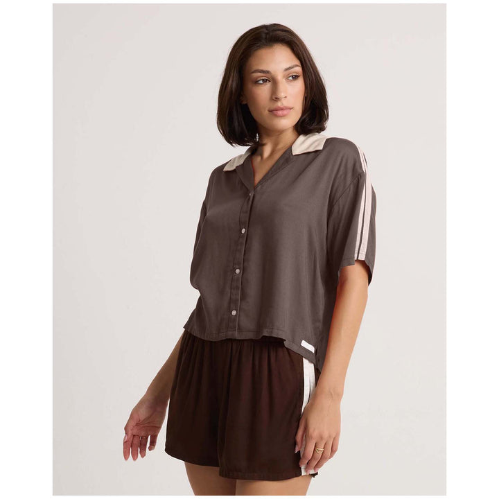 Volcom Boxing Shirt - Women's Chicory Coffee