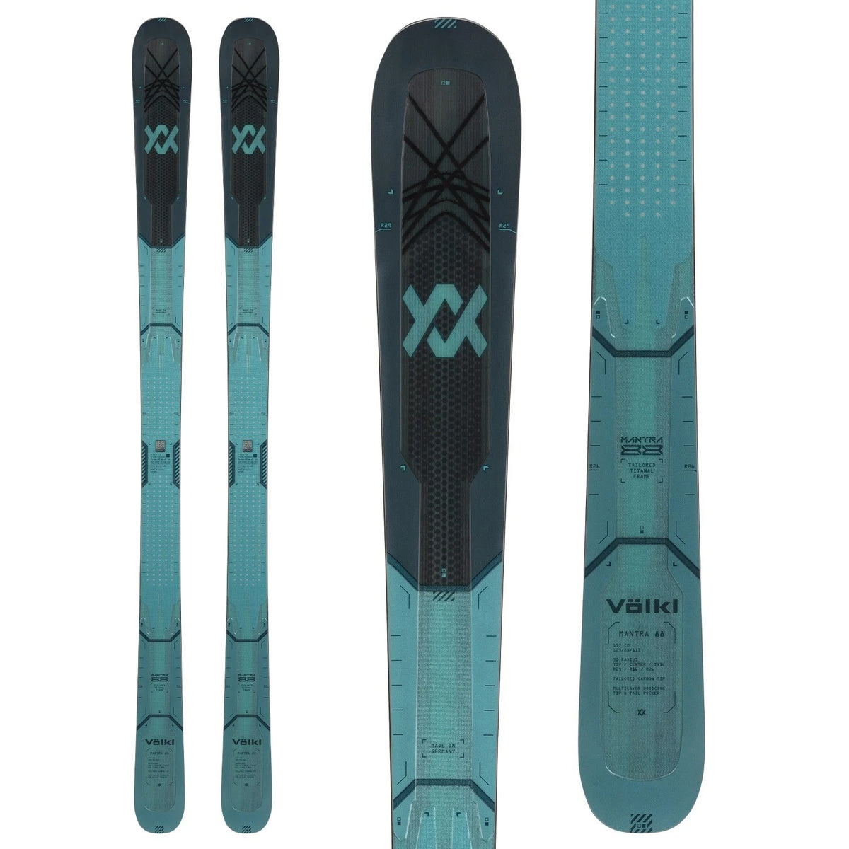 Völkl Mantra 88 Skis + Marker Jester X MWerks 16 Ski Bindings 2026