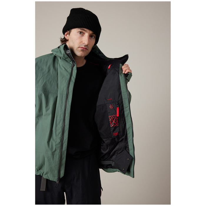 686 Dojo® Shell Jacket - Men's Faded Green Crinkle