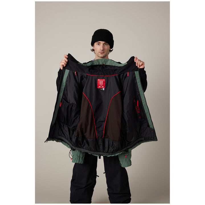 686 Dojo® Shell Jacket - Men's Faded Green Crinkle