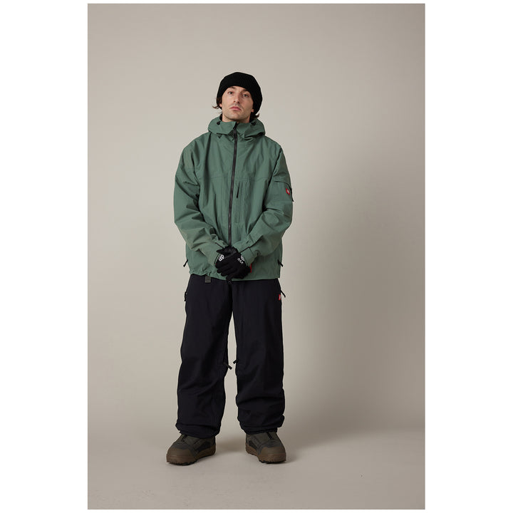 686 Dojo® Shell Jacket - Men's Faded Green Crinkle