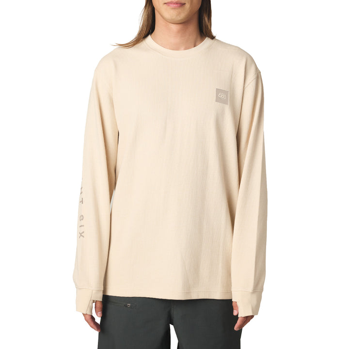 686 Let's Chill Waffle Long-Sleeve T-Shirt - Men's Limestone