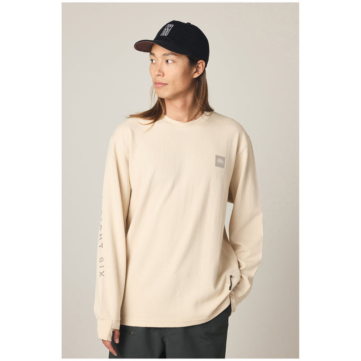 686 Let's Chill Waffle Long-Sleeve T-Shirt - Men's Limestone