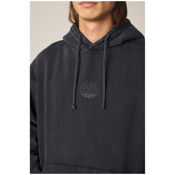 686 High Def Relaxed Long-Sleeve Hoodie - Men's Mineral Black