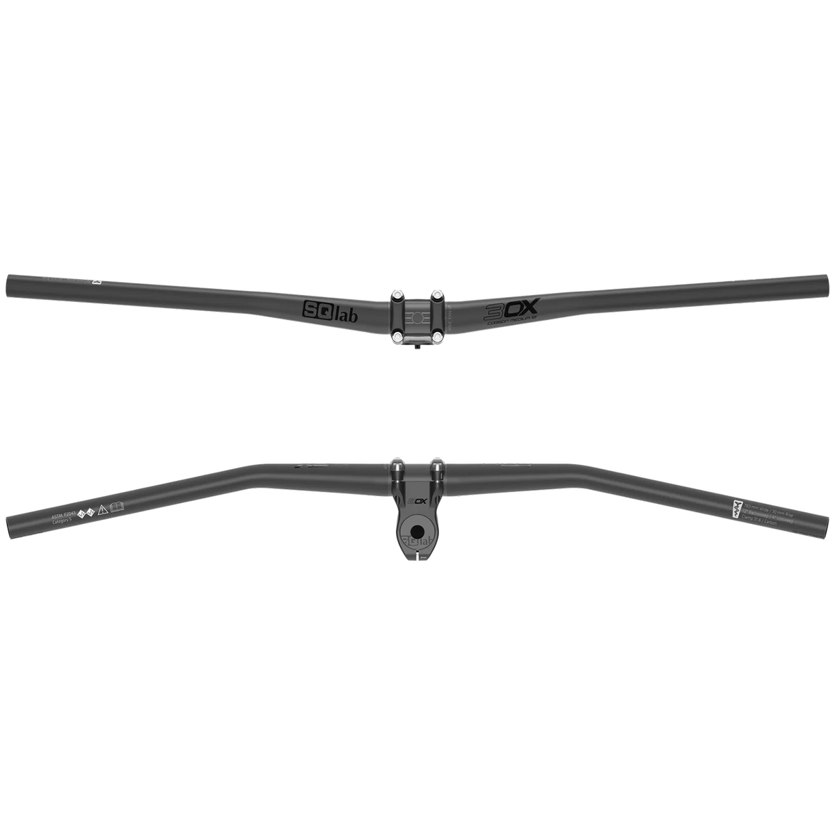 SQlab 3OX Carbon 12° Handlebar Black