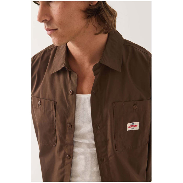 Brixton Trademark Long-Sleeve Woven Shirt - Men's Walnut Brown