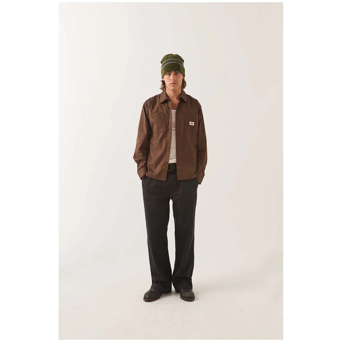 Brixton Trademark Long-Sleeve Woven Shirt - Men's Walnut Brown