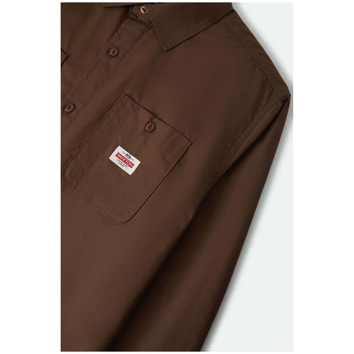 Brixton Trademark Long-Sleeve Woven Shirt - Men's Walnut Brown