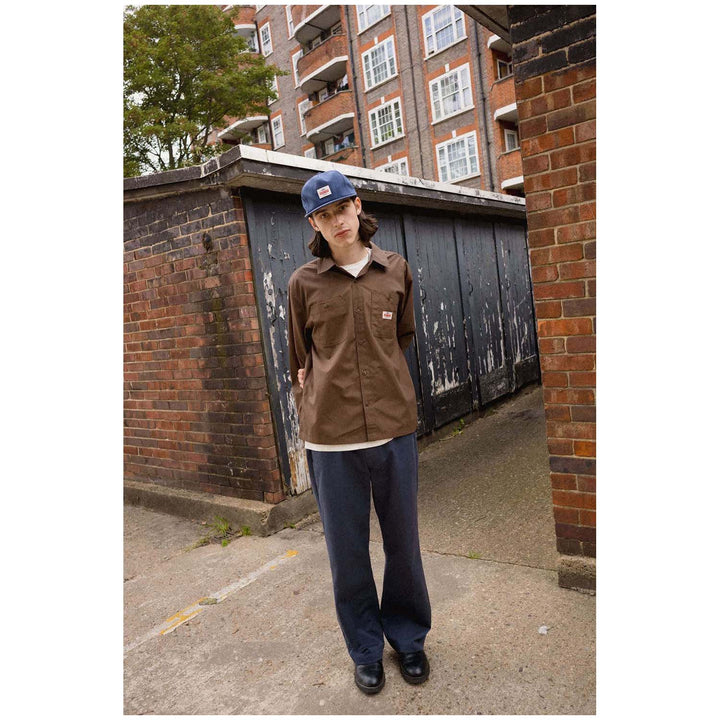 Brixton Trademark Long-Sleeve Woven Shirt - Men's Walnut Brown