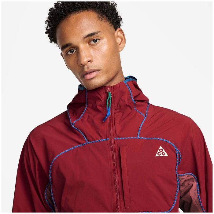 Nike ACG Dri-FIT UV Fivetowers LV8 Jacket - Men's Tough Red/Light Redwood/Summit White