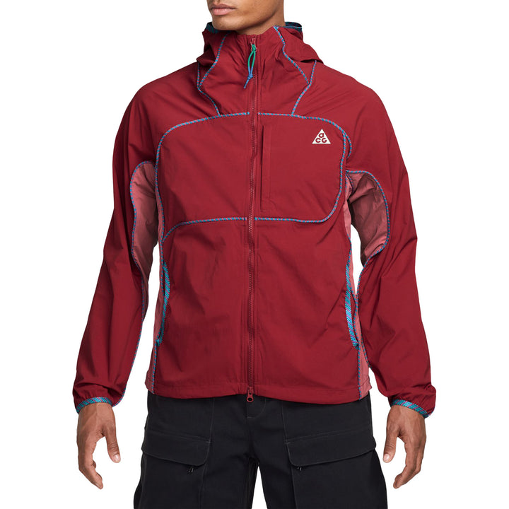 Nike ACG Dri-FIT UV Fivetowers LV8 Jacket - Men's Tough Red/Light Redwood/Summit White