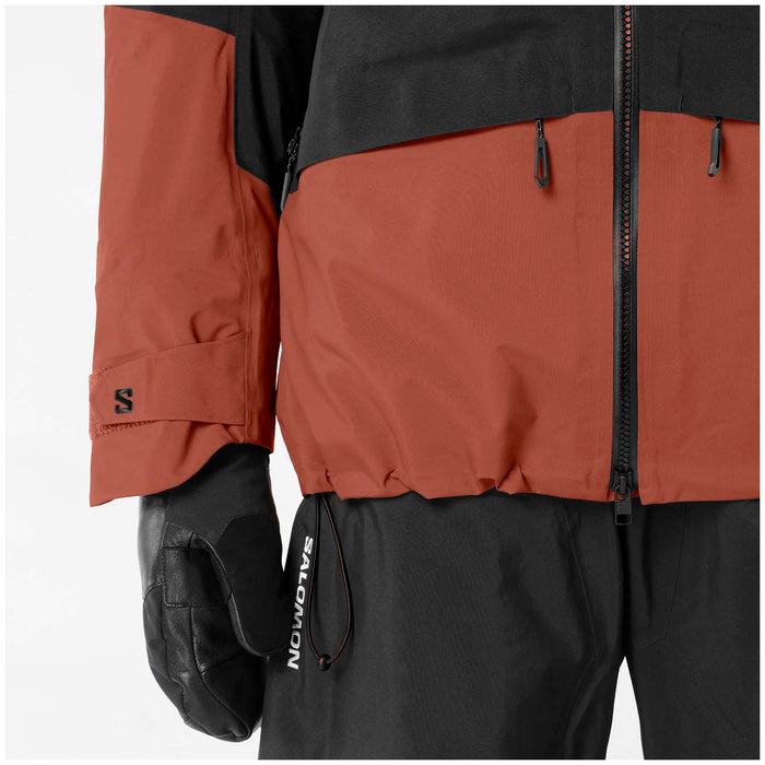 Salomon Moon Patrol GORE-TEX Jacket - Men's Deep Black/ Burnt Umber