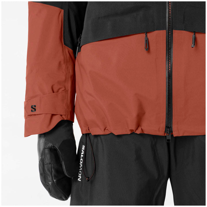 Salomon Moon Patrol GORE-TEX Jacket - Men's Deep Black/ Burnt Umber