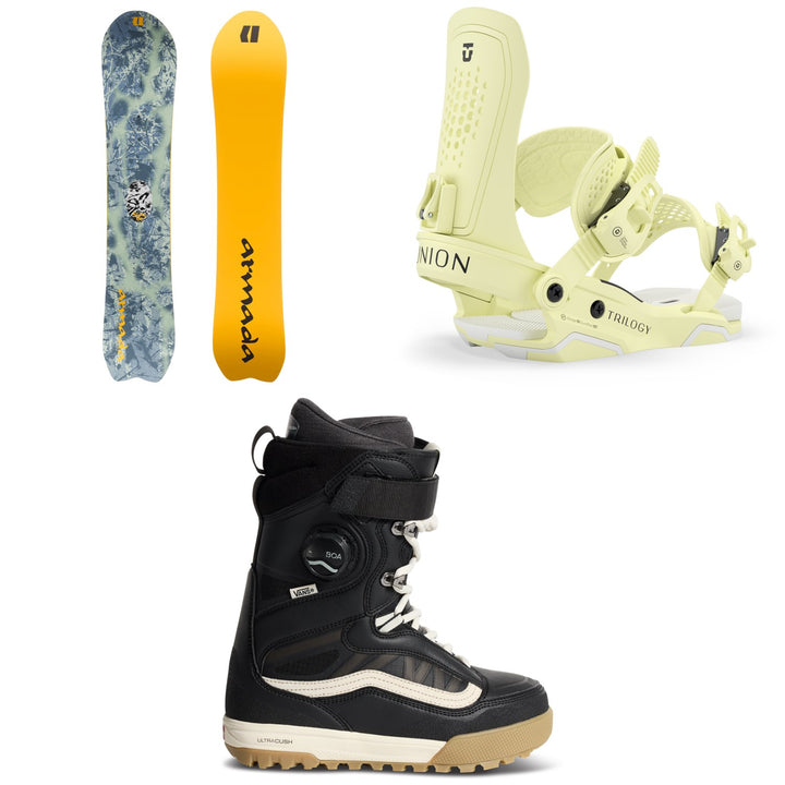 Armada Kure Snowboard + Union Trilogy Snowboard Bindings + Vans Luna Pro 2.0 Snowboard Boots - Women's 2027
