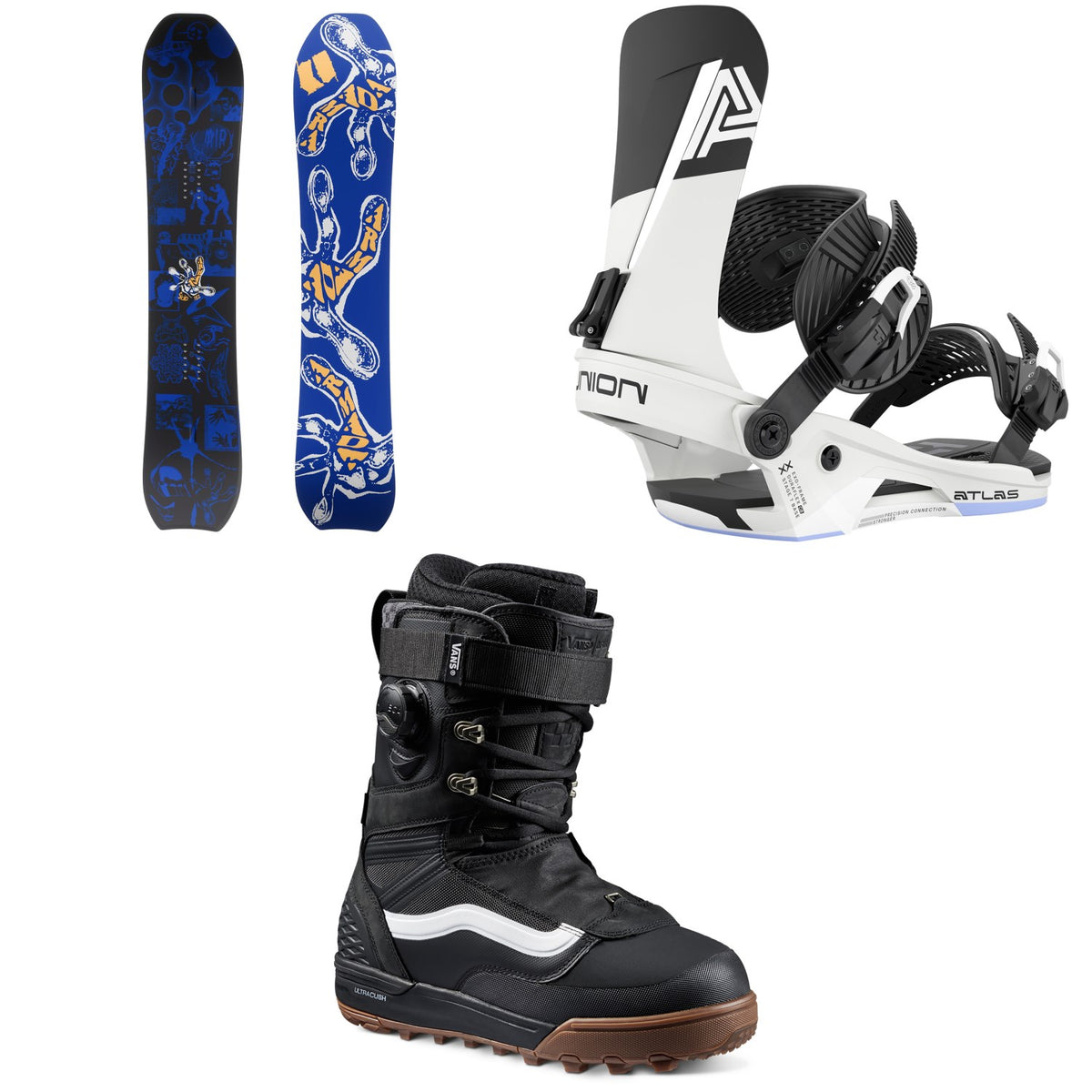 Armada Sicko Snowboard + Union Atlas Snowboard Bindings + Vans Infuse Snowboard Boots 2027
